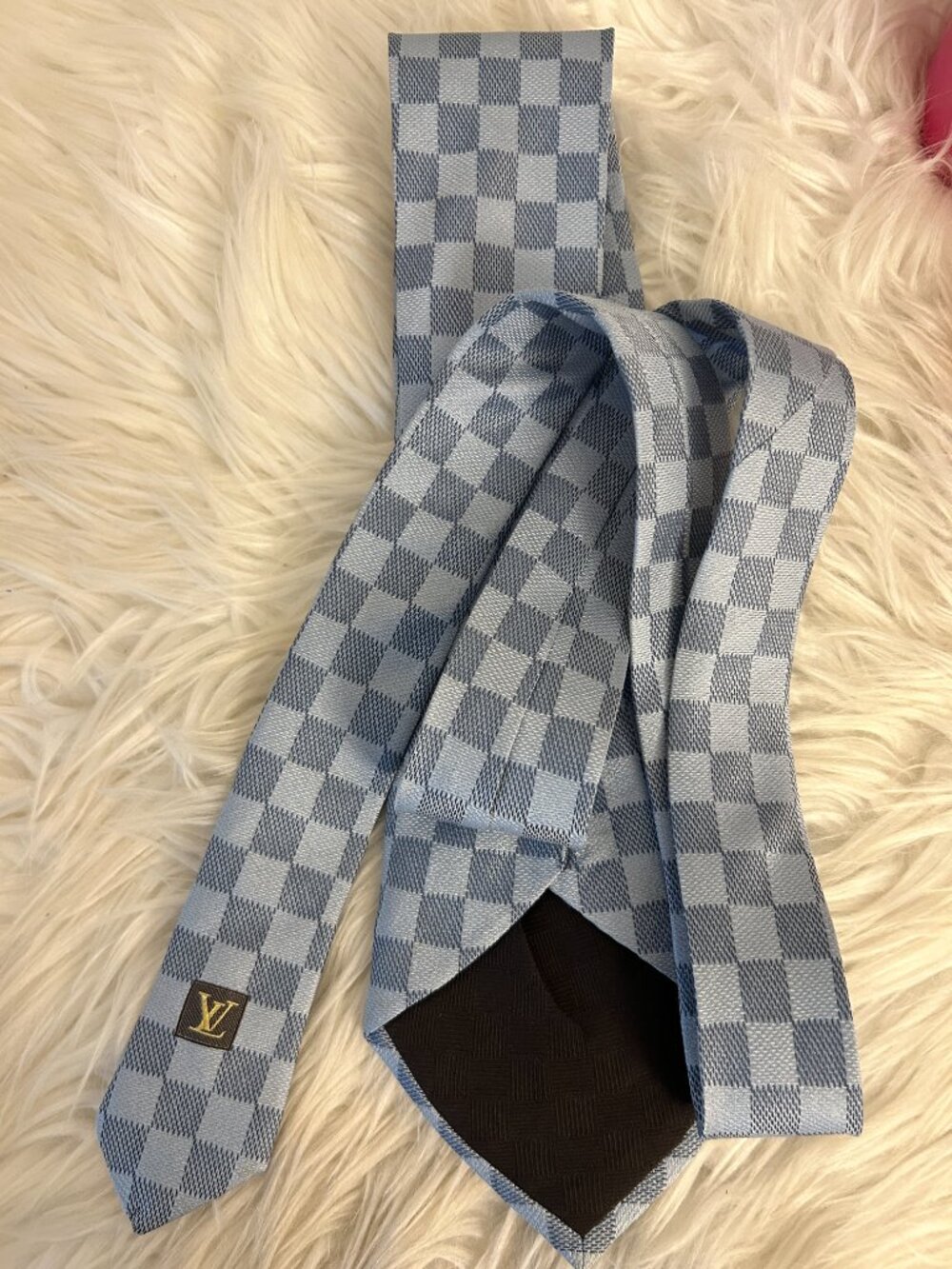 Louis Vuitton Damier Tie-dark and light blues - Picture 9 of 11